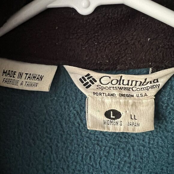 Vintage Columbia Bugaboo Jacket Women L Blue Black Colorblock 90s 2-In-1 - Picture 14 of 16